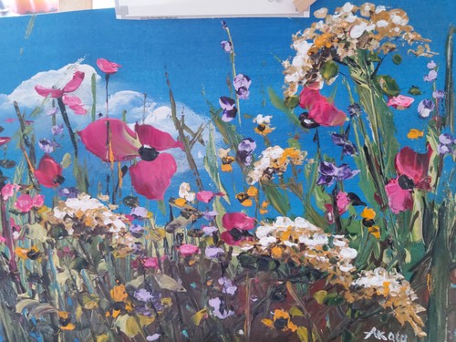 Acryl bild gemälde abstrakte - bild,