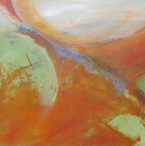 Acrylbild leinwand orange - acrylbild,
