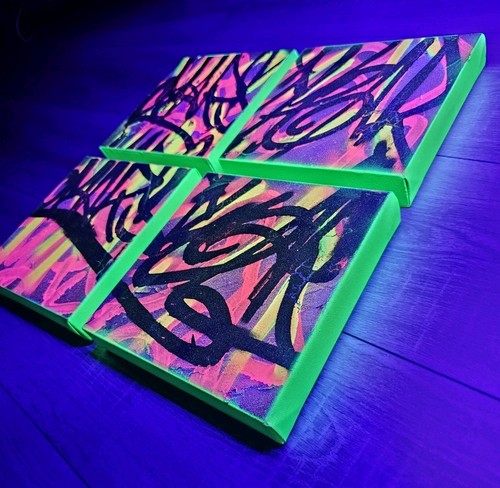 Bilder 4stück graffiti - bilder,