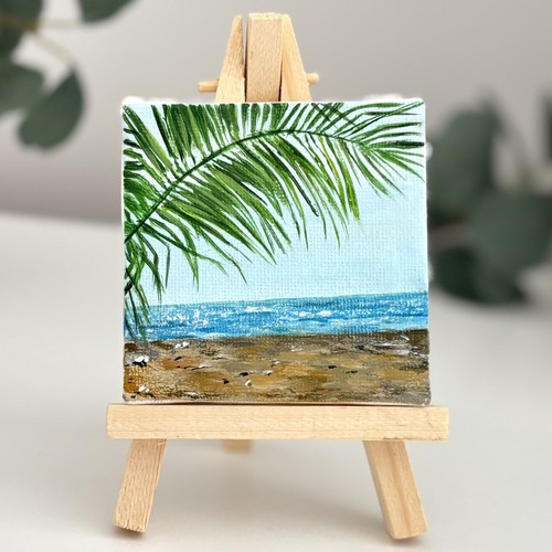 Original leinwandbild 7x7cm - original,
