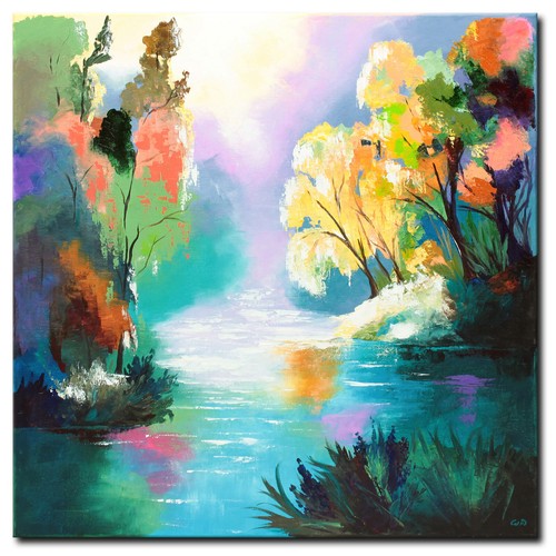 Acryl bild gemälde - acryl, modern