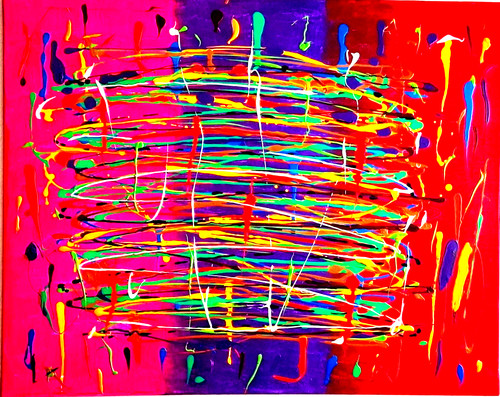 Original acryl bild abstrakt - original,