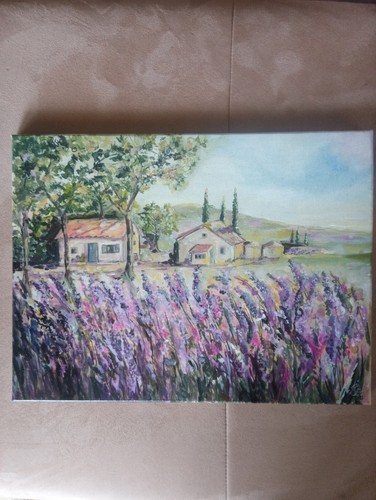 Acrylbilder handgemalt blumen - handgemalt,