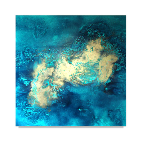 Gold acryl abstrakt malerei - gold,