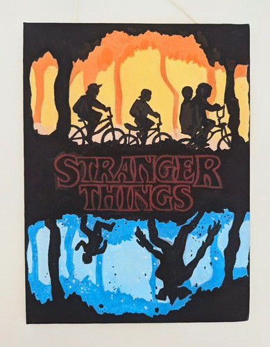 Stranger things acrylmalerei - stranger,