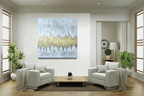 Gold abstrakt malerei kunst - abstrakt,