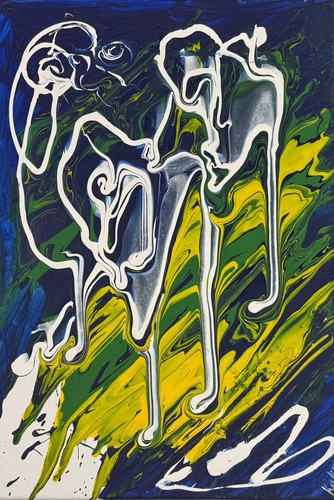 Acrylbilder handgemalt