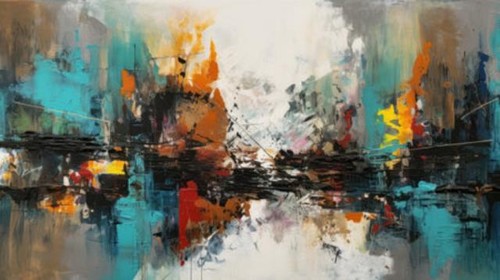 Wandbild der abstrakte - der,